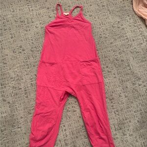 Chelsea & Violet Vibrant Pink Kids Romper